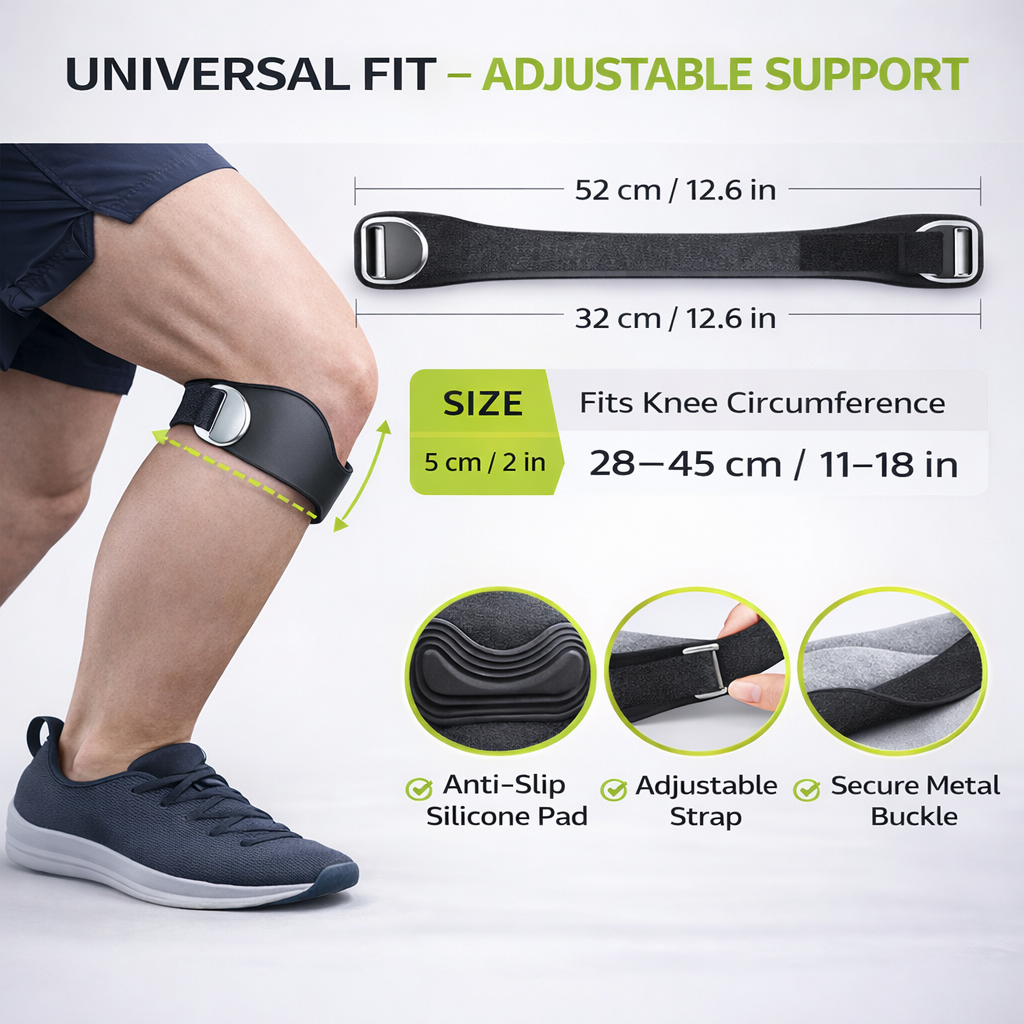 FÜT Performance Patella Knee Strap – Knee Support for Sports, Running & Soccer - Image 3